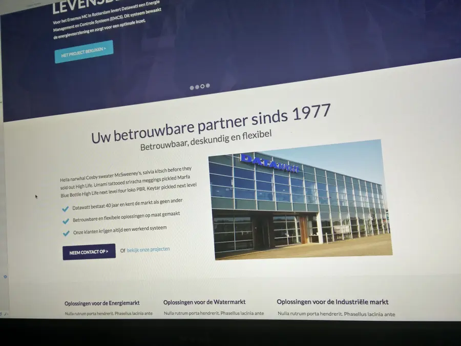 Sectie van het DataWatt project