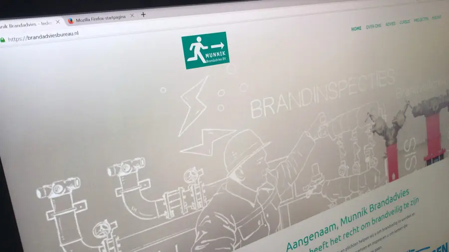 Desktop layout for Munnik Brandadvies