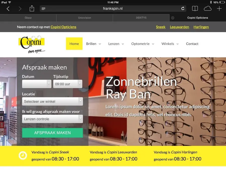 Interface screenshot of Copini