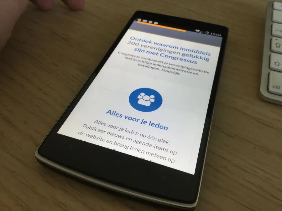 Screen capture from Congressus