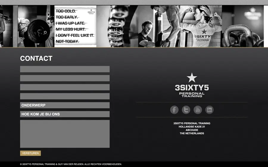Landscape view of the 3SIXTY5 Personal Training project