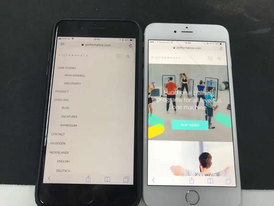Mobile test - Pixformance
