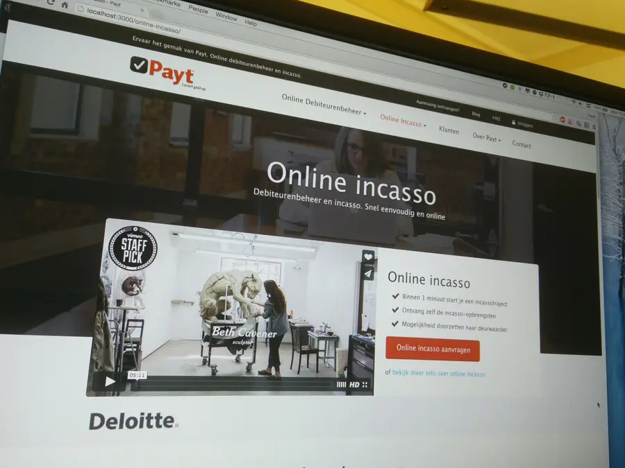 UI detail from the Payt Software project