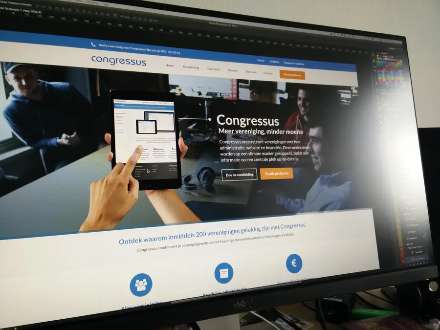 Interface screenshot of Congressus