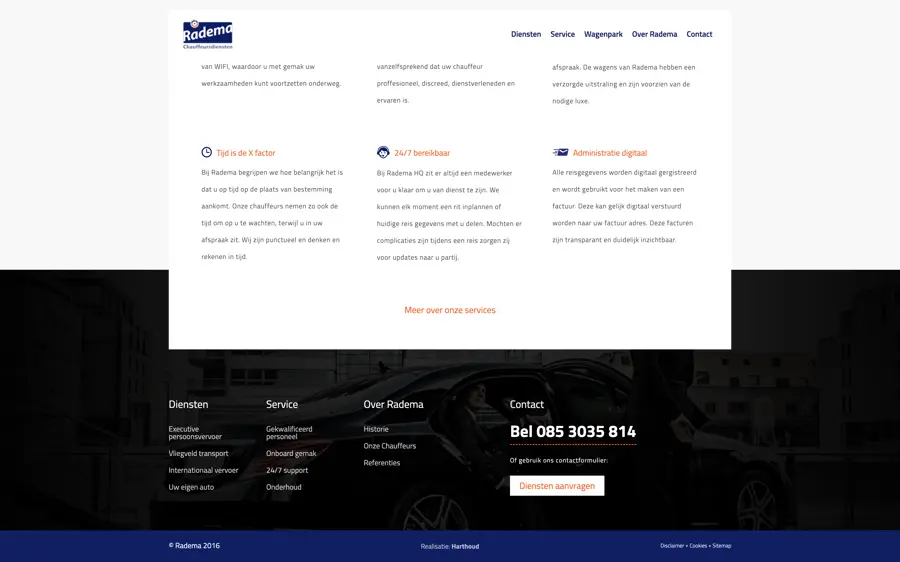 Desktop layout for Radema
