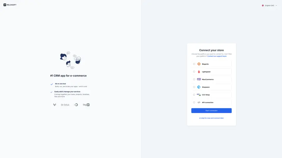 Reloadify App screenshot: Flow / Step2